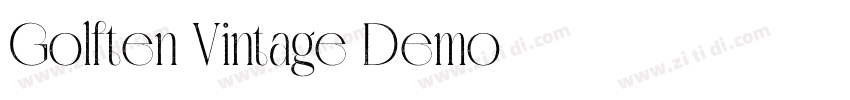 Golften Vintage Demo字体转换